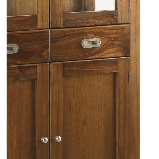klasszikus stilusu mediterran fa vitrines szekreny talaloszekreny uveges skandinav vintage butor rusztikus szekreny design gyarmati videki tomorfa butorok konyha etkezo nappali videki provence.jpg